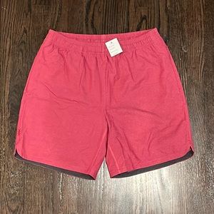 RHONE Red Lined Running Shorts